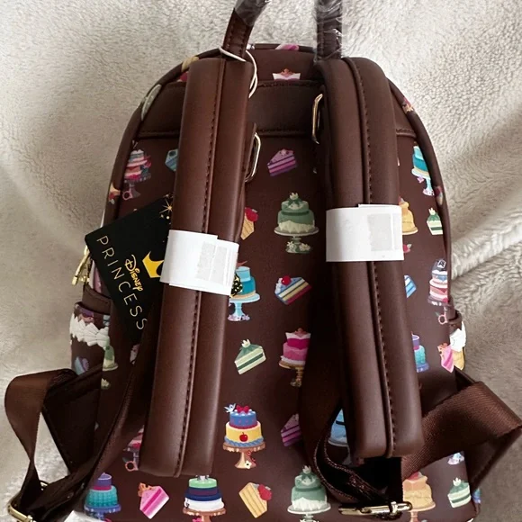 Disney Princess Dessert Cakes Loungefly Mini Backpack and Wallet Set: NWT - Picture 12 of 16
